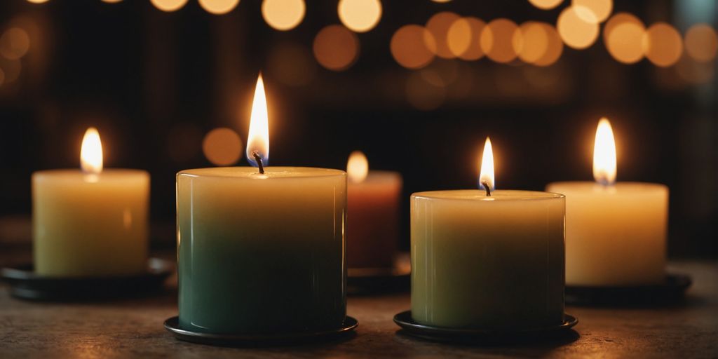 Key innovations in candle making history illustration